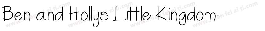 Ben and Hollys Little Kingdom字体转换